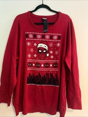 NWT TORRID SPIDER MAN UGLY CHRISTMAS SWEATER MARVEL HOLIDAY PLUS SIZE 3
